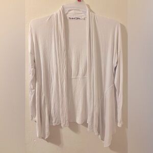 Michael Stars white ribbed cardigan #9035 one size